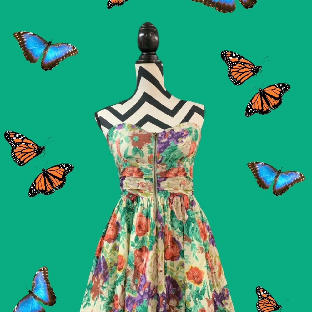 Super cute American Rag strapless bustier dres w